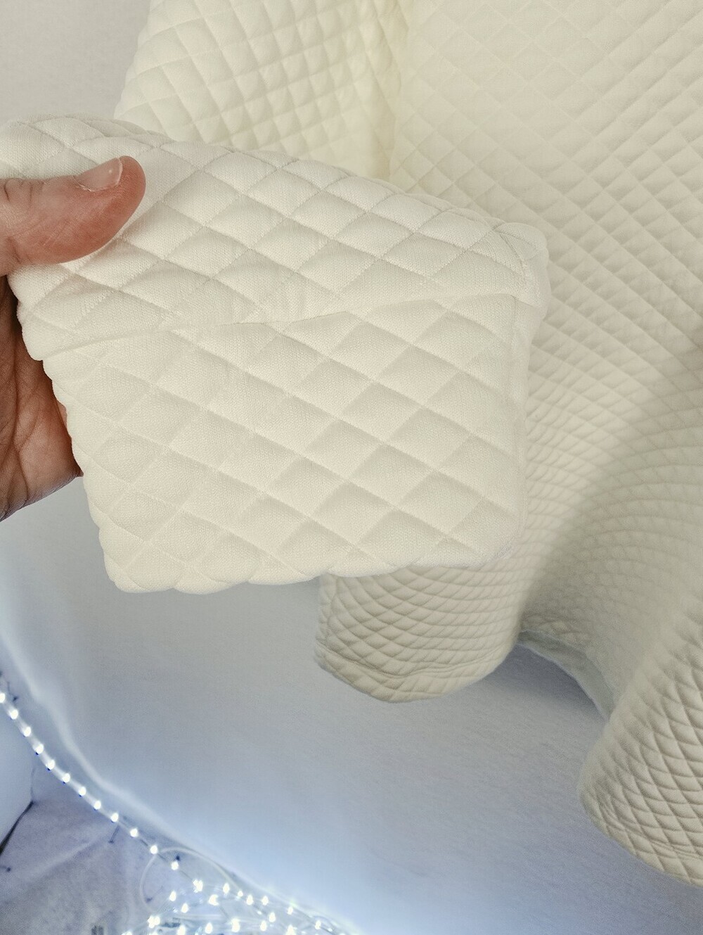 New Balance Quilted Ivory L Sleeve Mock Turtleneck Pull Over Sweatshirt Ladies M - Picture 8 of 12